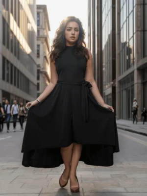 Black High Low Dress