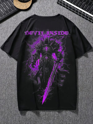 Devil Inside Arise Monster T-Shirt – Black | 100% Cotton Regular Fit Graphic Tee