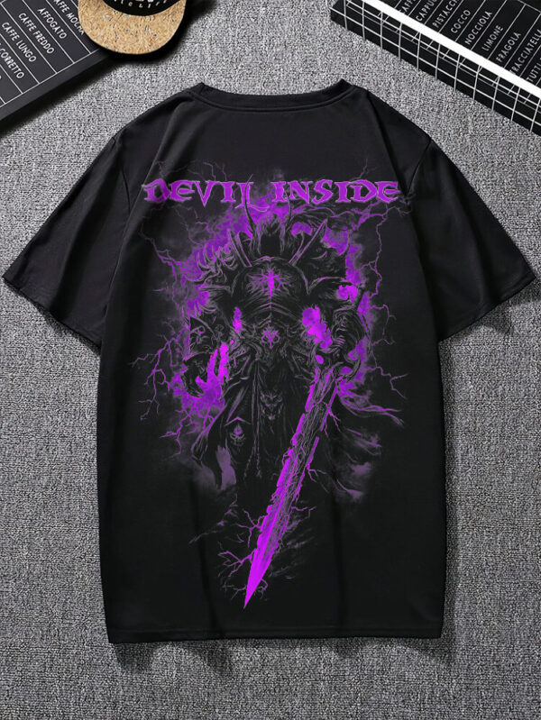 Devil Inside Arise Monster T-Shirt – Black | 100% Cotton Regular Fit Graphic Tee