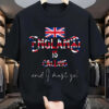 “England Is Calling” Patriotic Graphic T-Shirt – Bold Union Jack Design on Black Cotton