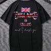 “England Is Calling” Patriotic Graphic T-Shirt – Bold Union Jack Design on Black Cotton