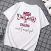 “England Is Calling” Patriotic Graphic T-Shirt – Bold Union Jack Design on White Cotton