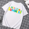 Print your photo or design on t shirt Hello Summer uk